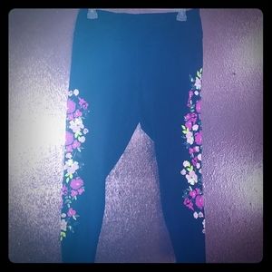 Torrid active leggings bright colored flowers 2X